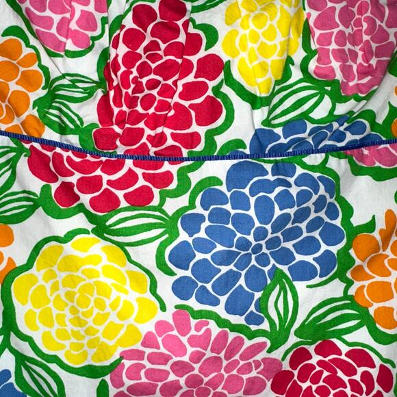 Lilly Pulitzer Strapless Scalloped Cael Top in Zinnie Minnie Floral Size 0 - Picture 3 of 12